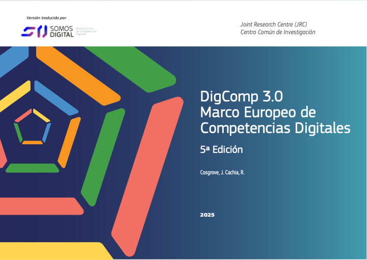 Portada de DigComp 3.0 en Castellano
